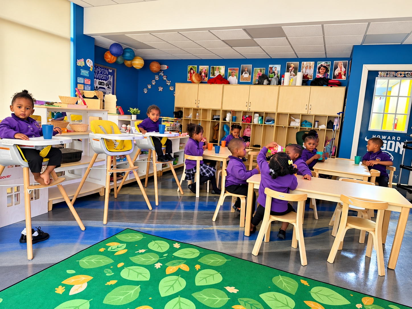 Niños explorando la ciencia en un aula